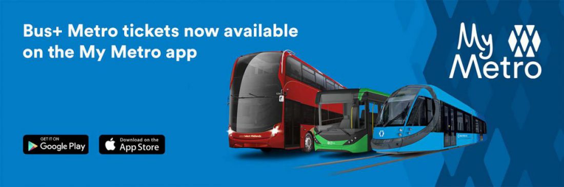 Bus+ Metro tickets now available on the My Metro App - Double decker bus, single decker bus and tram