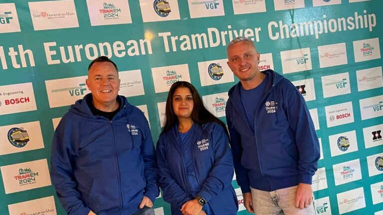 Tram Drivers fly the flag for West Midlands Metro in European competition